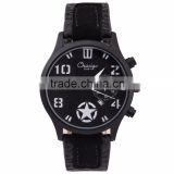 2016 chaxigo brand new arrive black watch man stainless steel back water resistant