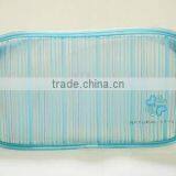 2016 PVC transparent cosmetic Bag with zipper and slider