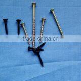 Fine thread black phosphate drywall screw