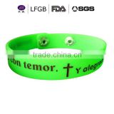2015 hot selling cheap price custom Silicon Wristband, Silicon Bracelet wristband for promotional gifts