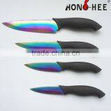 4 Pcs Rainbow Blade Titanium Kitchen Knife Set Quality Choice thumbnail-1