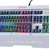 Motospeed 7 Backlight Color LED Multimedia Illuminated USB Wired Gaming Keyboard With Detachable Wrist Rest thumbnail-3
