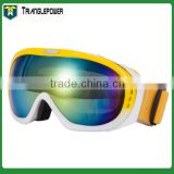 Ski goggles compatible with helmet, snow glasses compatible with helmet