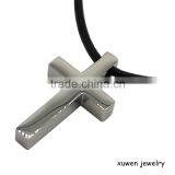 Stainless Steel Cross Pendant With Cord