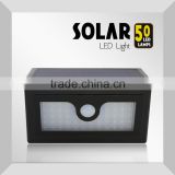 50 LED Lamps Solar Motion Sensor Light, Eaasily-install LED Solar Garden Light with 50 Super Bright Lamps