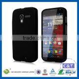C&T Matte Back Black Flexible TPU Case for Moto X