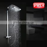 VIGA factory thermostatic shower set brass chrome luxry rain shower head thermostatic bath shower mixer