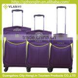 2016 NEW Fabric High Quality Fashion Design 3 Piece SoftTrolley Luggage Set thumbnail-2