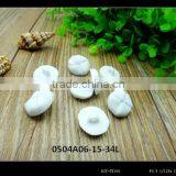 Factory Wholesale Custom Made White Plastic Buttons