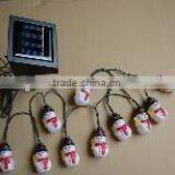 Solar LED Snowman Light String thumbnail-1