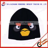 winter knitted hat blank hat and cap with birds painting