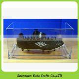 Promotional plexi shoe display case plastic clear sneaker box dustproof shoe box