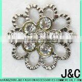 Flower Rhineston Zamac Button