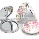 Imprinting business steel compact mirror