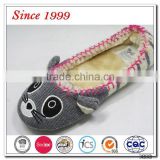 cute cashmere knitted indoor ballet woman slipper