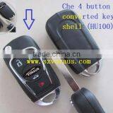 High Quality Che 4 Button Flip Converted Key Shell (HU100)