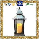 Home decoration Flameless Led Candle Lantern,Black plactic Led candle lantern