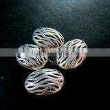 13x18mm Vintage Antiqued Silver Water Flow Engraved Oval Alloy Beads DIY Beading Supplies 3993012 thumbnail-1