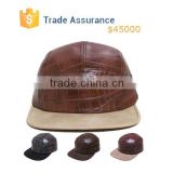 Custom 5 Panel Hats Leather 5 Panel Hat Plain Design Your Own 5 Panel Hat Cap Adjustable Leather Strap NEW