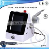 Non-invasive low level laser therapy back pain relief device/Shock wave machine