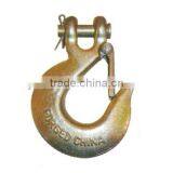 H331 forged steel US type clevis slip hook with latch china supplier