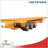 China Factory 40T 3 Axle Flat Bed Trailer