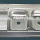 Layon Stainless Steel Kitchen Sink Double Bowl Sink With Board thumbnail-1