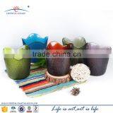 Exquisite Hand Cutting Texture Different Types Purple Glass Vase thumbnail-2