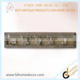 Distressed Shabby Chic Wooden Wall Hook With 3 to 6 Hooks thumbnail-1