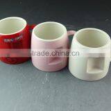 Stock Hot Sale Cheap Colorful Glazed Ceramic Promotional Mug Glazed Ceramic Coffee Mug Ceramic Coffee Cup thumbnail-1