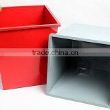 Metal Iron Square Waste Bin For Outdoor And Indoor thumbnail-2