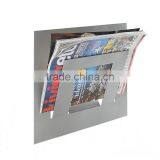 Colorful Metal Wall Magazine Rack thumbnail-3