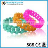 Twist Shape Silicone Fashion Wirstband, Sample Free Bracelet thumbnail-1