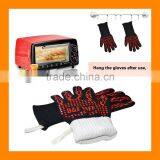932F Heat Proof Cut Resistant Silicone Hot Surface Handler BBQ Baking Gloves thumbnail-3