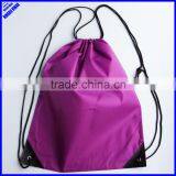 Cheap Promotional Pink Color 190T Woven Draw String Bag