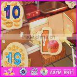 2016 New Design 23 Pieces Educational Toy Wooden Magnetic Puzzles for Toddlers W14J002 thumbnail-3