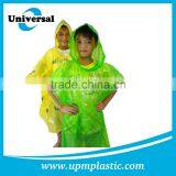 One Time Use Disposable Printed Plastic Rain Poncho thumbnail-5