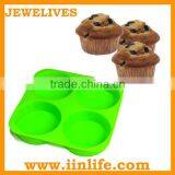 Best Quality Christmas Items Silicone 4 Cup Muffin Pan thumbnail-1