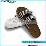 Newest 2015 Ladies Sandal Shoes With Double Strap Mule Striped thumbnail-3