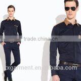 ZX OEM Long Sleeve Men POLYESTER United Shirts Cheap Long Sleeve Dress Shirts