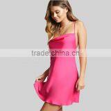 2017 Women's Satin Cowl Neck Dress Sleeveless Sexy Dress HSH6006 thumbnail-1