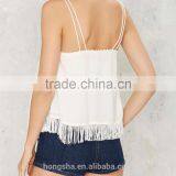 2016 Latest Ladies Summer Well Thread Fringe Cami Top HST8053 thumbnail-2