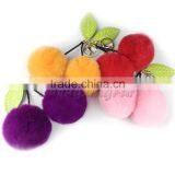 CX-R-56 Wholesale Best Quality Rabbit Fur Strap Chain Keychain Charm For Bag thumbnail-2