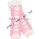 Wholesale Pink White Ballerina Leg Warmer for Kids thumbnail-1