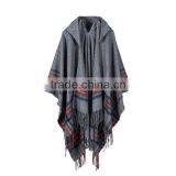 Korean Style 2017 New Year Female Scarf Coloful Stripes Jacquard 100%ACRYLIC Material 130*150cm Women Travel Cappa thumbnail-1