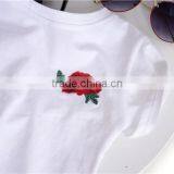 2-7 Years 2017 Wholesale Summer Cotton Embroidery White Kids Girls Blouses thumbnail-3