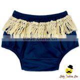 New Model Design Hot Summer Kids Plain Navy Decorative Fringe Free Panties Newborn Baby Toddle Girls Vintage Outside Diaper thumbnail-4
