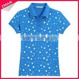 China Factory Ladies Blank New Design Cheap Polo Shirt 100% Polyester thumbnail-1