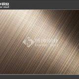 Color Cross Hairline Stainless Steel Sheet,coffee Decorative Stainless Steel Plate thumbnail-1