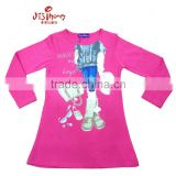 high quality Girl's long t-shirt wholesale china kids clothing